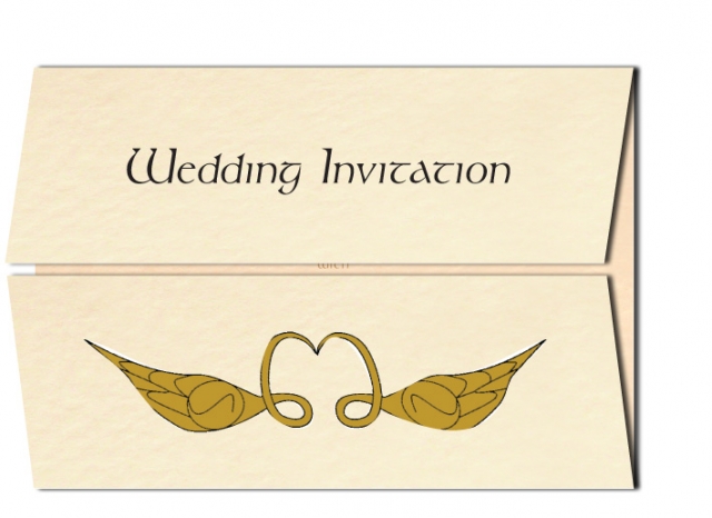 Celtic Swans Wedding Invitation Celtic Swans Design