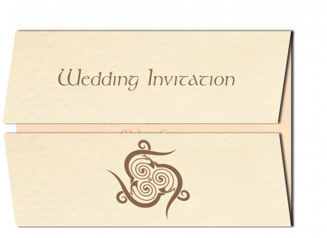 Wedding Invitation Celtic Spirl