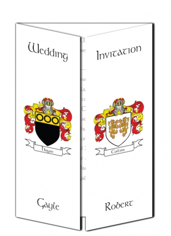 Wedding Invitation Family Crest