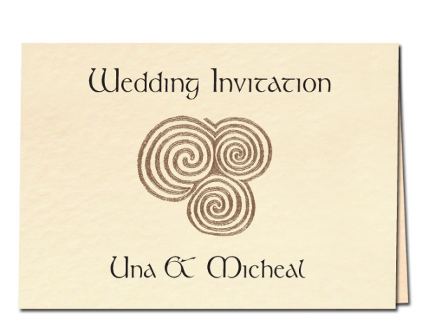 Wedding Invitation Newgrange Design