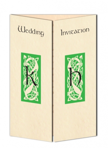 Initials Design Wedding Invitation Celtic Initials Design