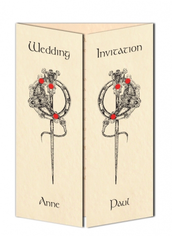 Wedding Invitation Tara Brooch Design