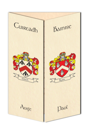 Irish Wedding Invitation Family Crest