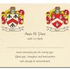 Family Crest Thank You Card