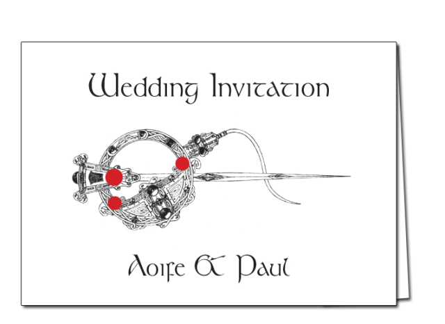 Wedding Invitation Tara Brooch Landscape